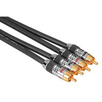 Hama Connection Cable 2 RCA(phono) Plugs-2 RCA (phono) Plugs, chromium, 0.75m (00079033)